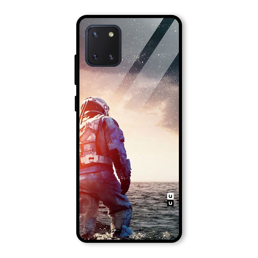 Water Astronaut Glass Back Case for Galaxy Note 10 Lite