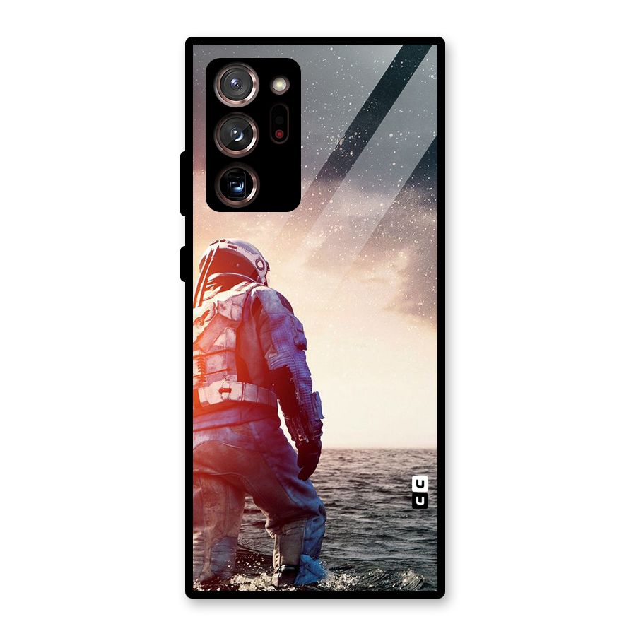 Water Astronaut Glass Back Case for Galaxy Note 20 Ultra