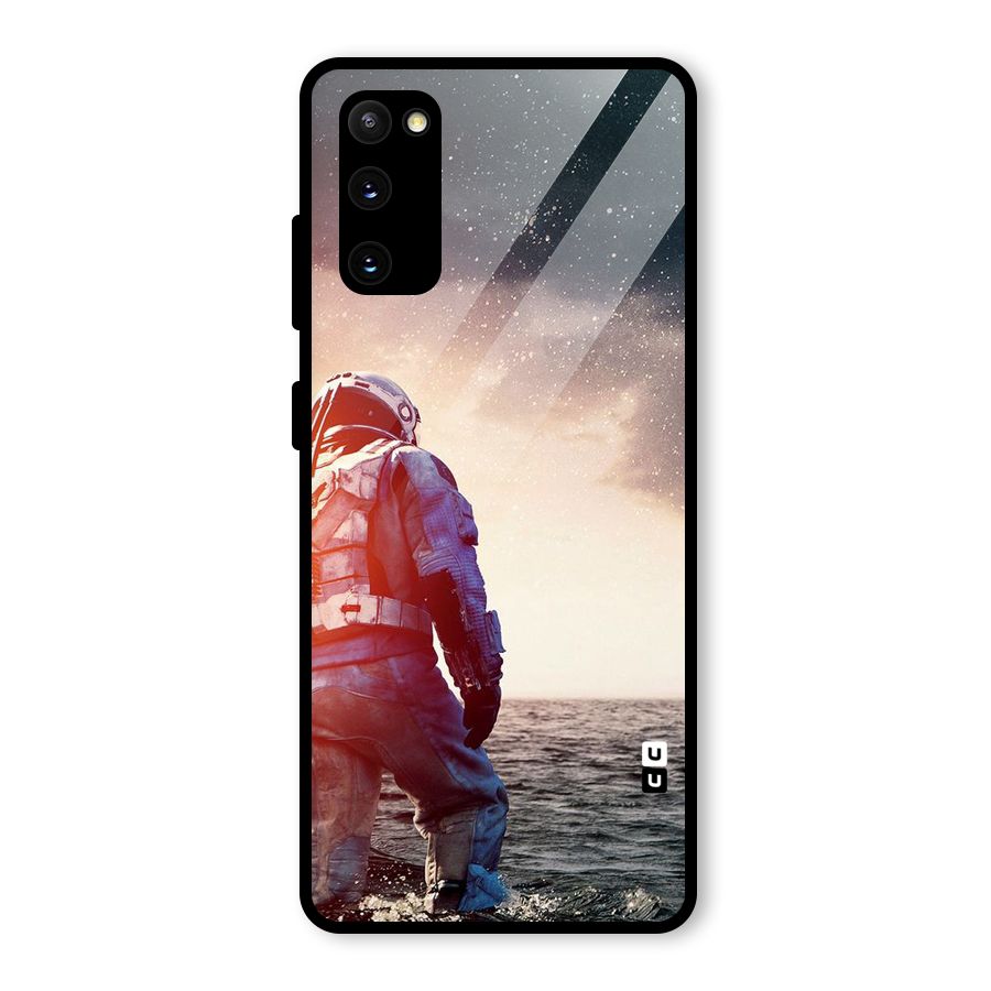 Water Astronaut Glass Back Case for Galaxy S20 FE 5G