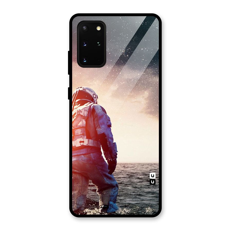 Water Astronaut Glass Back Case for Galaxy S20 Plus