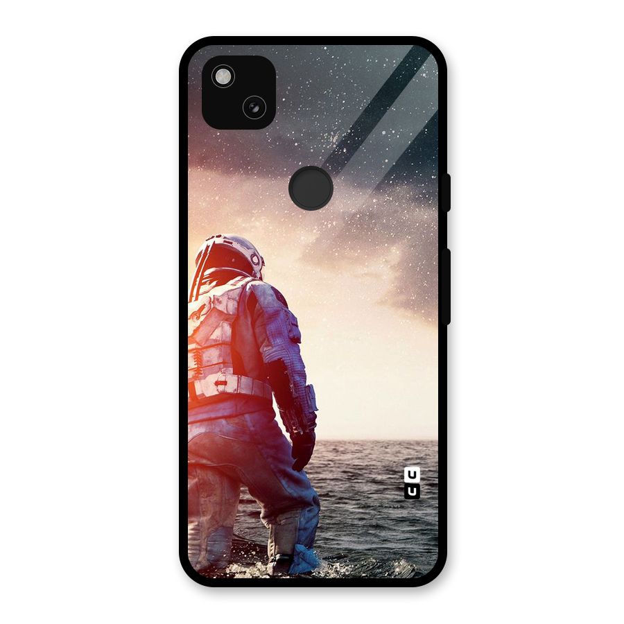 Water Astronaut Glass Back Case for Google Pixel 4a