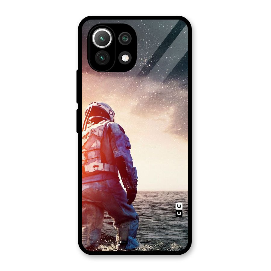 Water Astronaut Glass Back Case for Mi 11 Lite NE 5G
