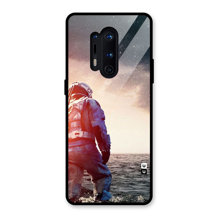 Water Astronaut Glass Back Case for OnePlus 8 Pro