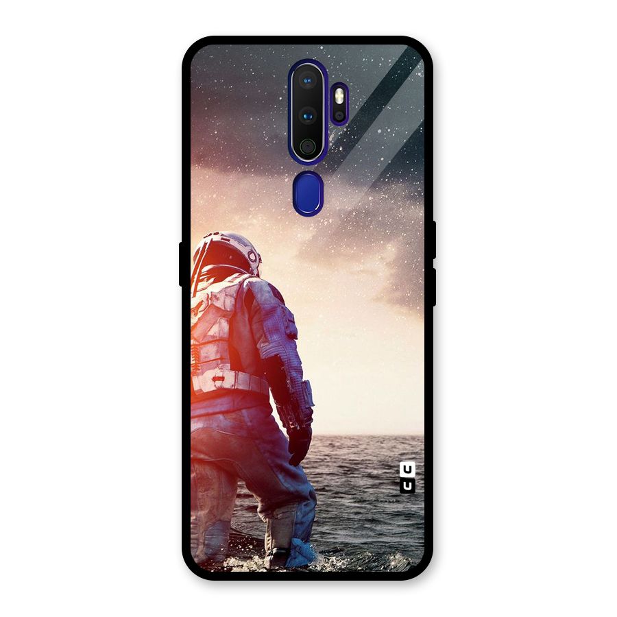 Water Astronaut Glass Back Case for Oppo A9 (2020)