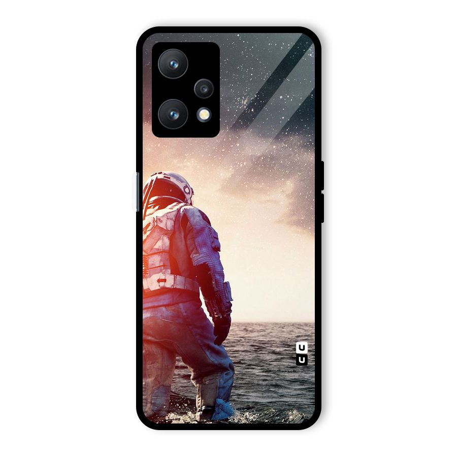 Water Astronaut Glass Back Case for Realme 9 Pro 5G