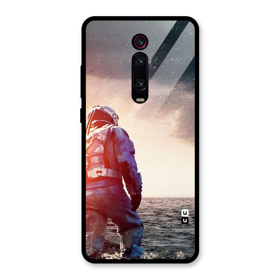 Water Astronaut Glass Back Case for Redmi K20