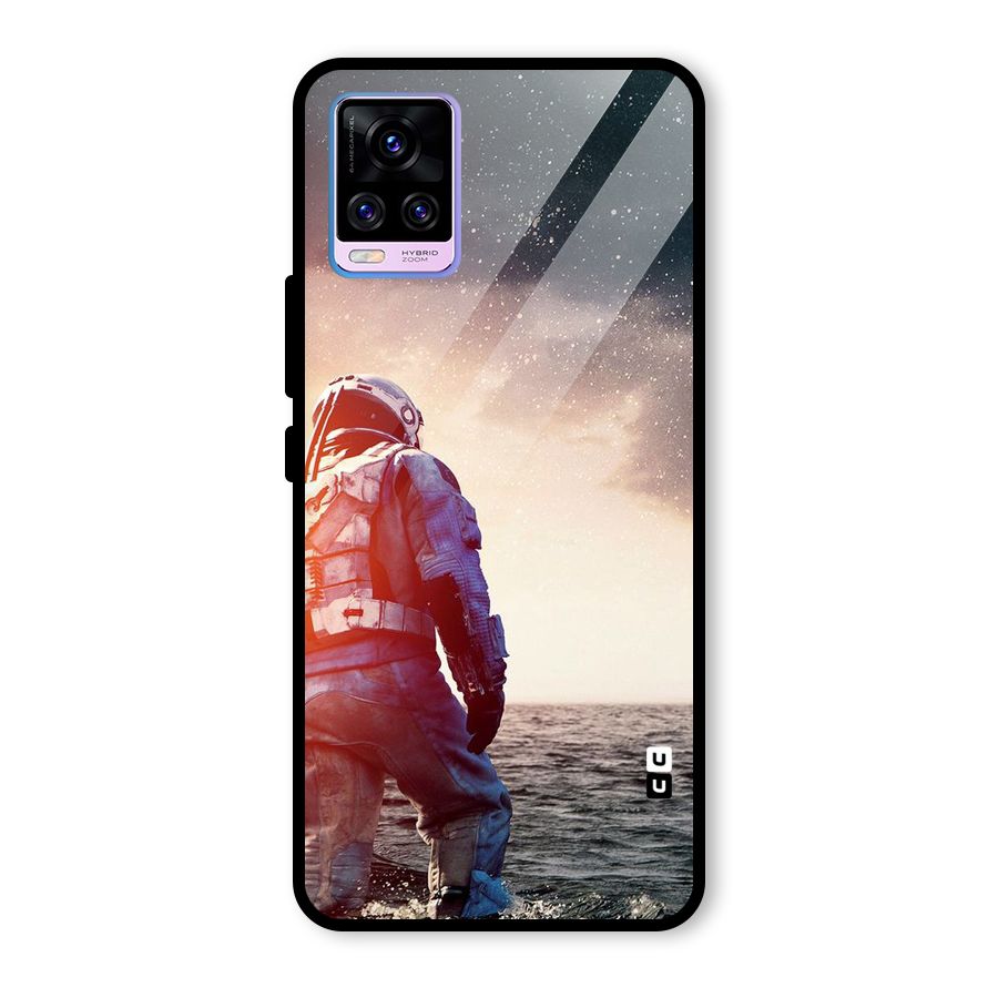 Water Astronaut Glass Back Case for Vivo V20 Pro