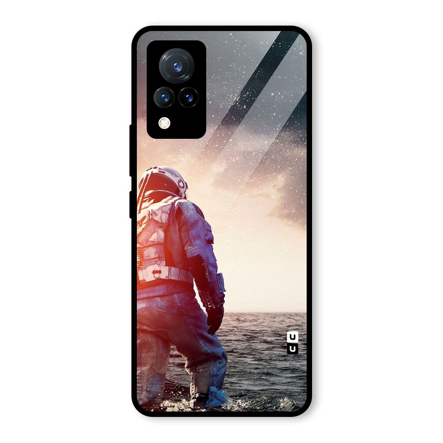 Water Astronaut Glass Back Case for Vivo V21 5G