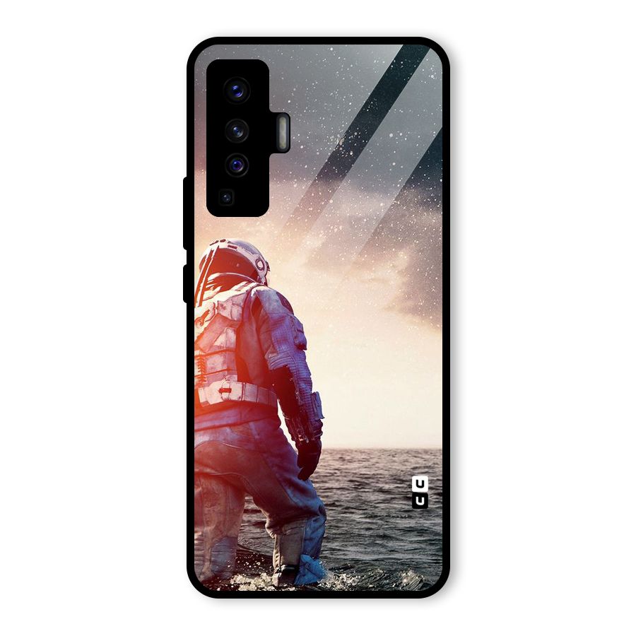 Water Astronaut Glass Back Case for Vivo X50