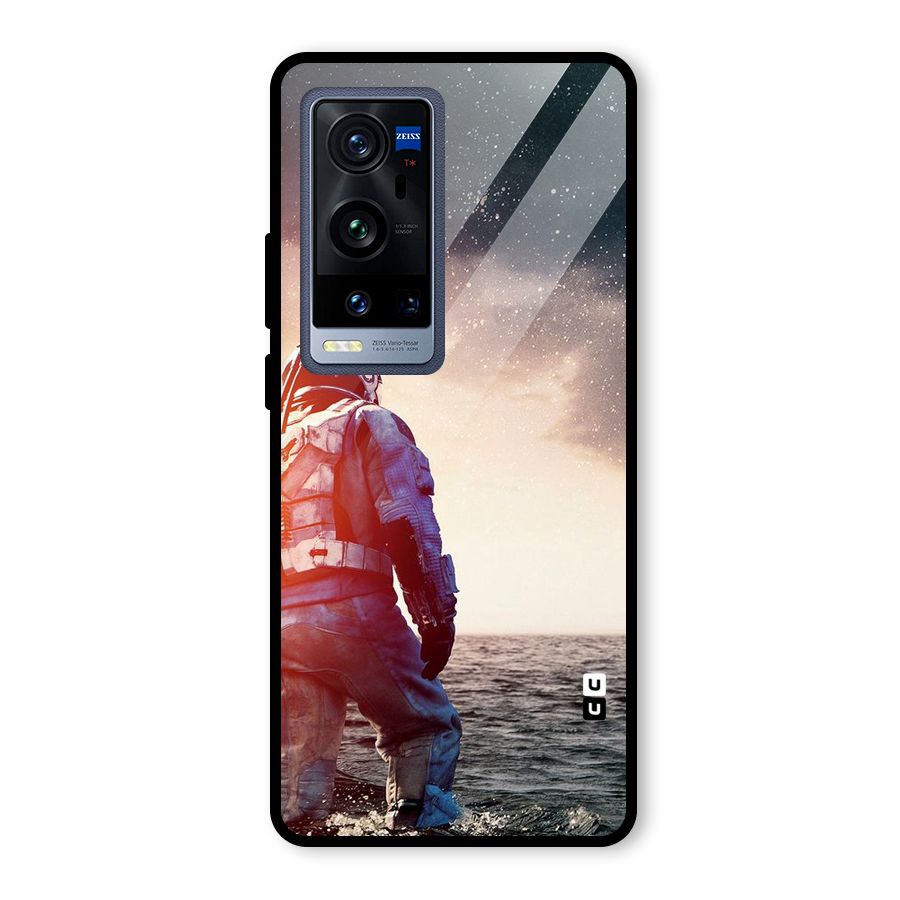 Water Astronaut Glass Back Case for Vivo X60 Pro Plus