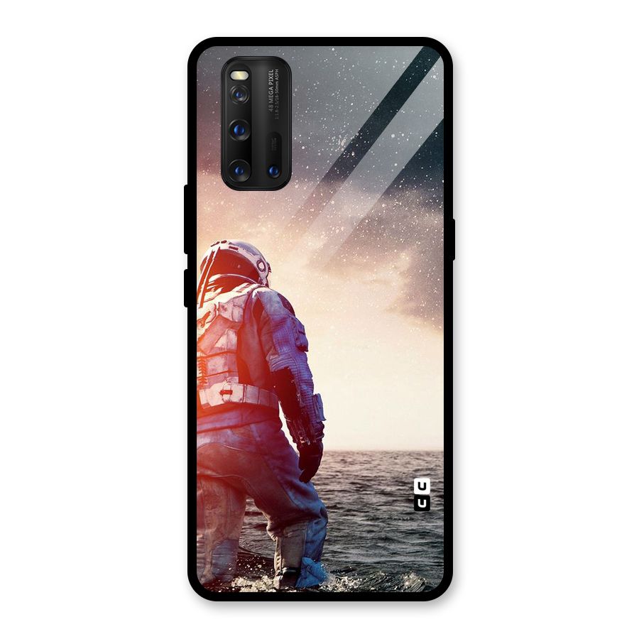 Water Astronaut Glass Back Case for Vivo iQOO 3
