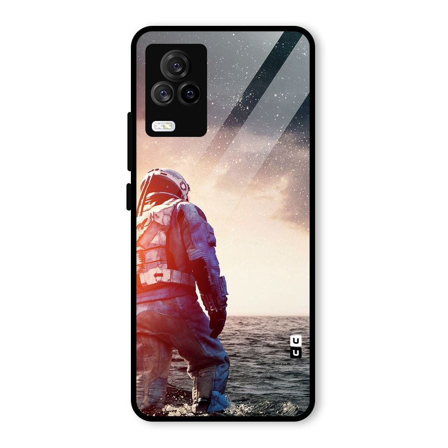 Water Astronaut Glass Back Case for Vivo iQOO 7 Legend 5G