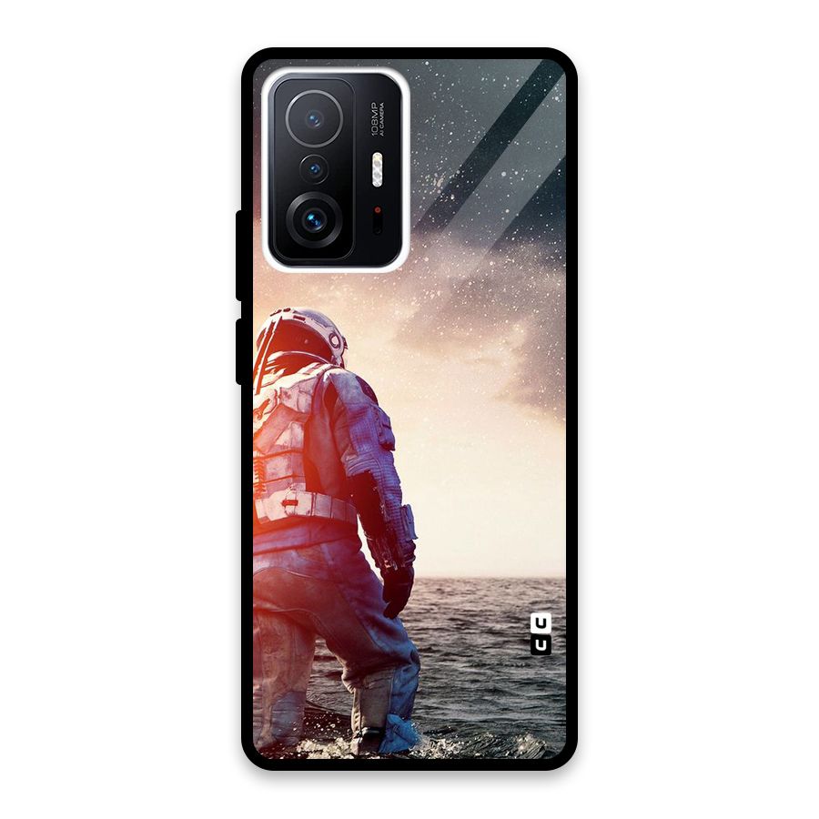 Water Astronaut Glass Back Case for Xiaomi 11T Pro