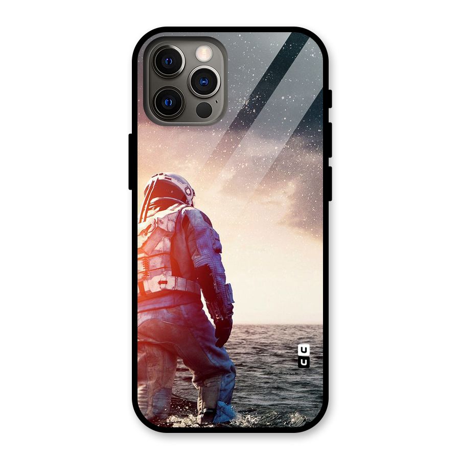 Water Astronaut Glass Back Case for iPhone 12 Pro