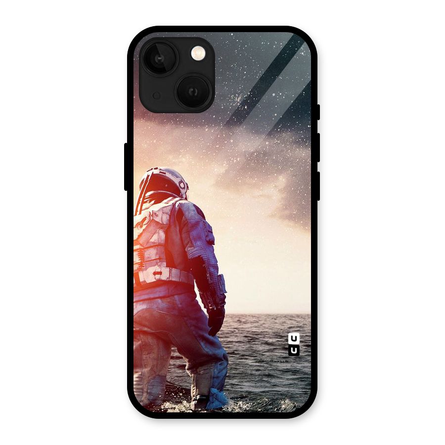 Water Astronaut Glass Back Case for iPhone 13