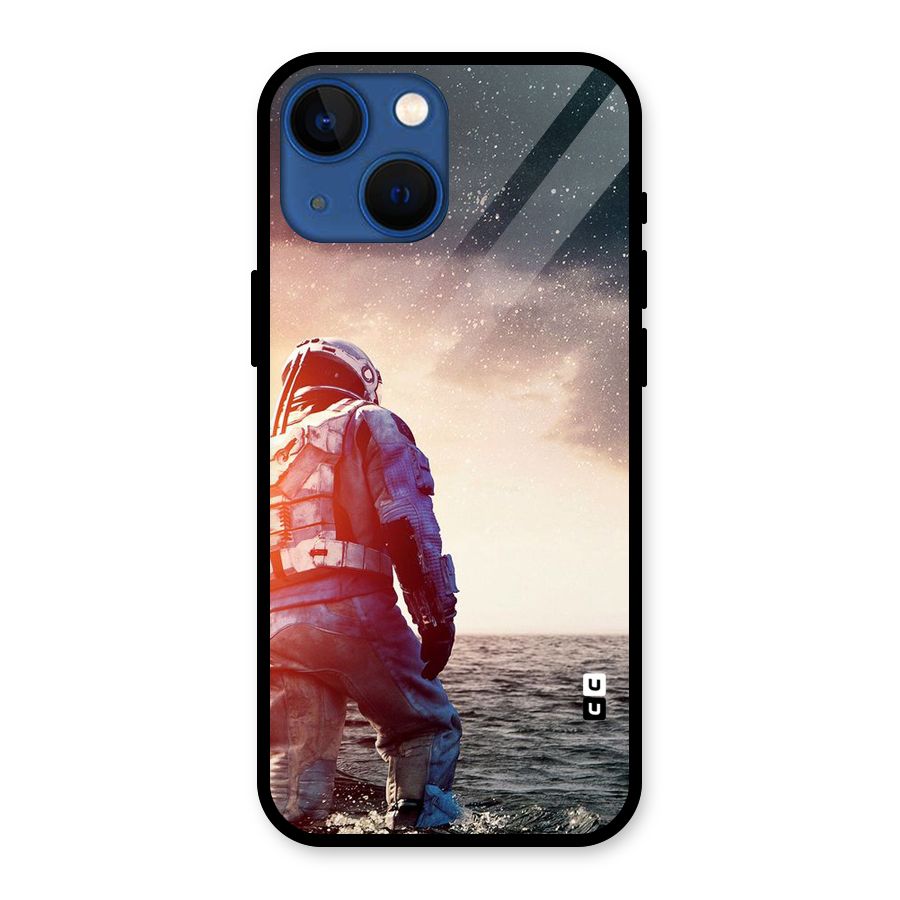 Water Astronaut Glass Back Case for iPhone 13 Mini