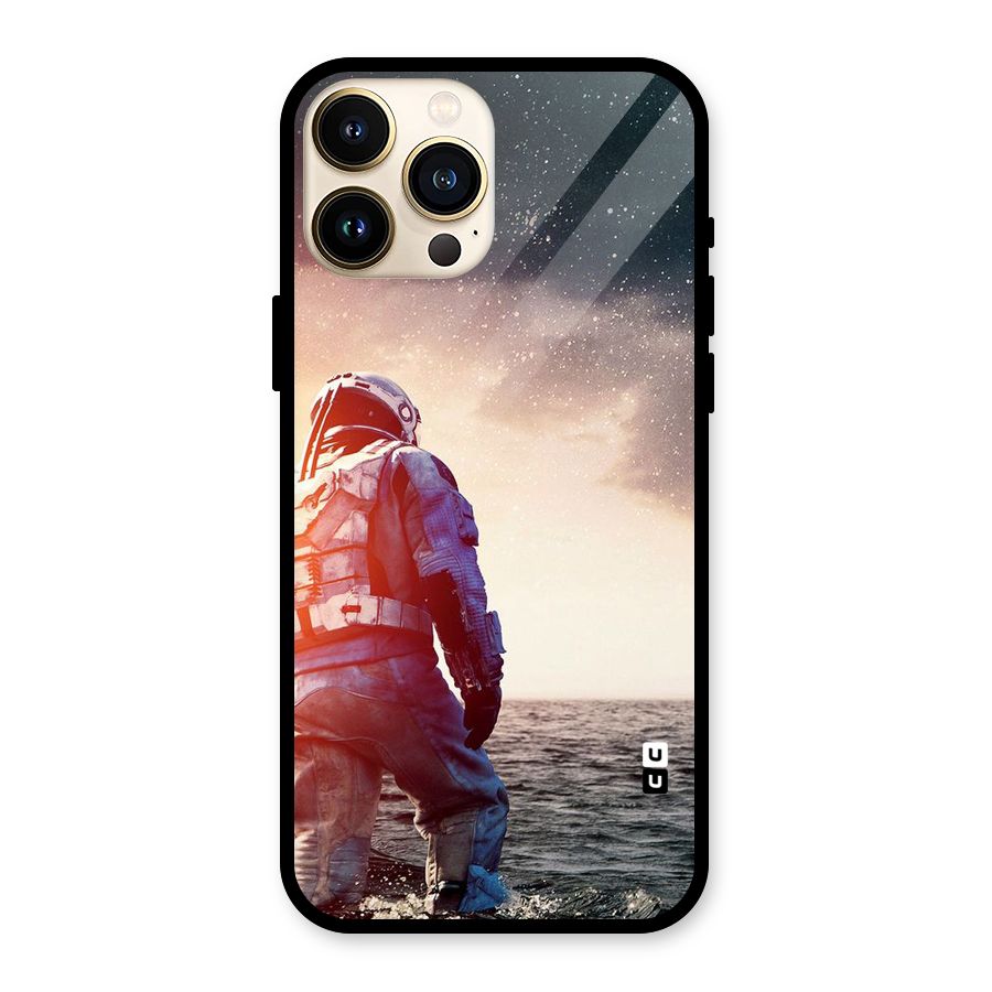 Water Astronaut Glass Back Case for iPhone 13 Pro Max