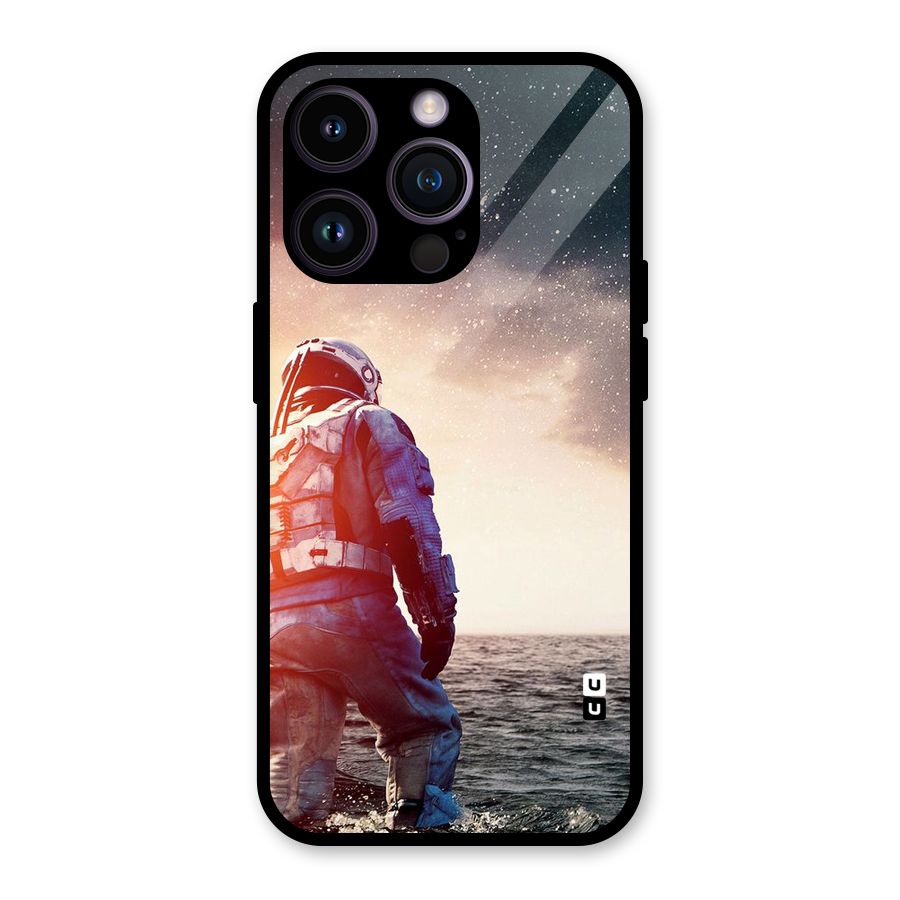 Water Astronaut Glass Back Case for iPhone 14 Pro