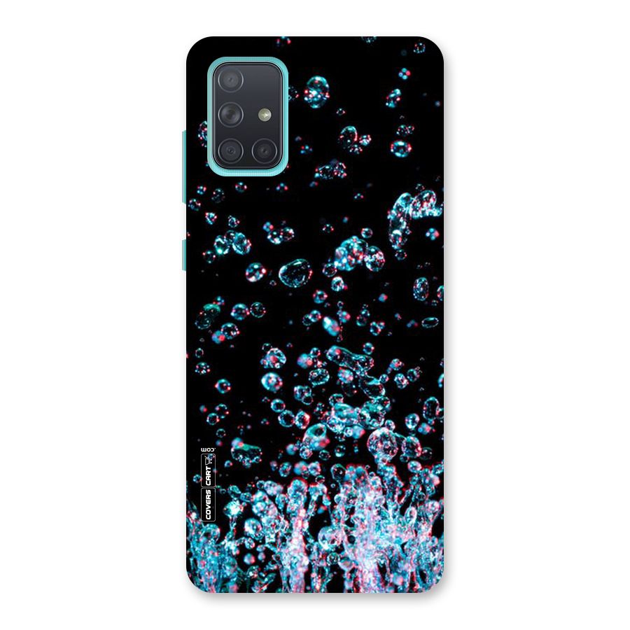 Water Droplets Back Case for Galaxy A71