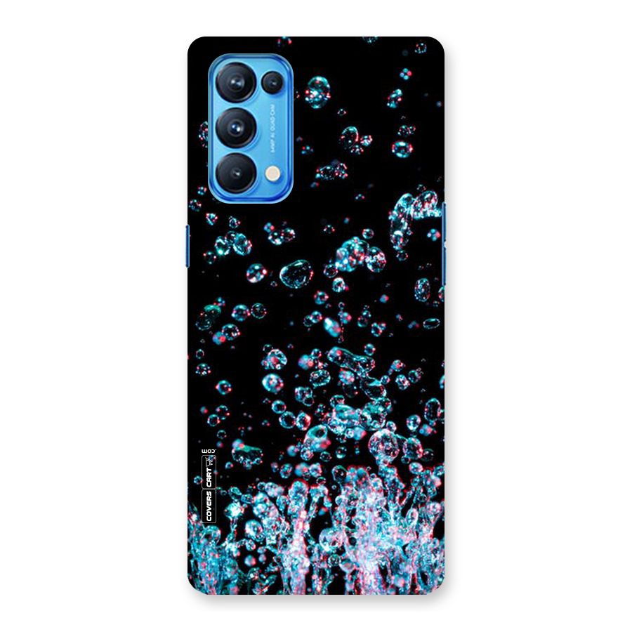 Water Droplets Back Case for Oppo Reno5 Pro 5G