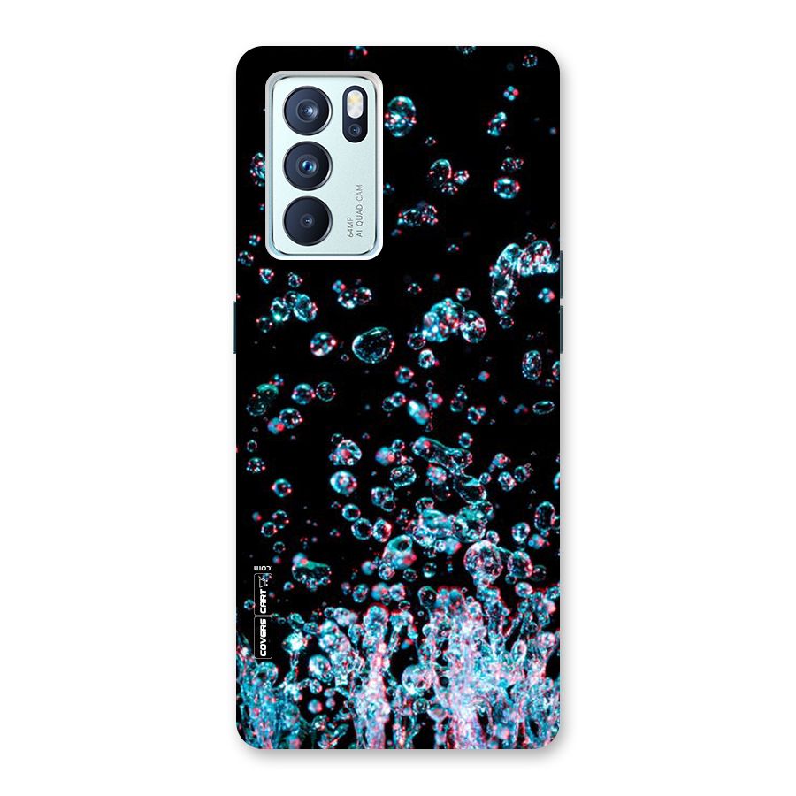 Water Droplets Back Case for Oppo Reno6 Pro 5G