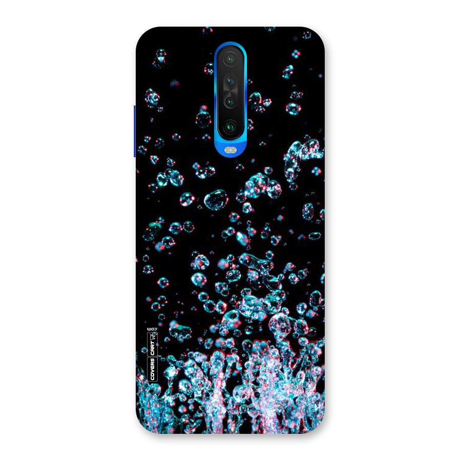 Water Droplets Back Case for Poco X2