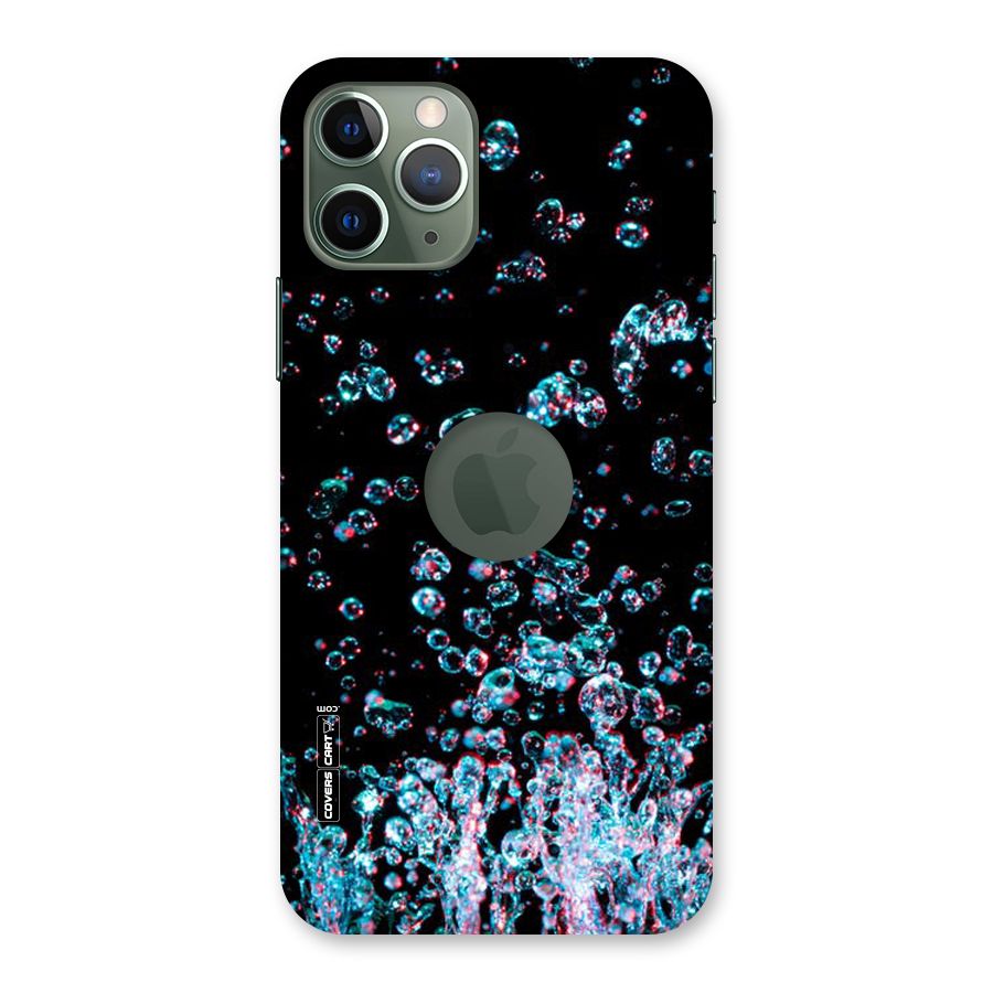 Water Droplets Back Case for iPhone 11 Pro Logo  Cut