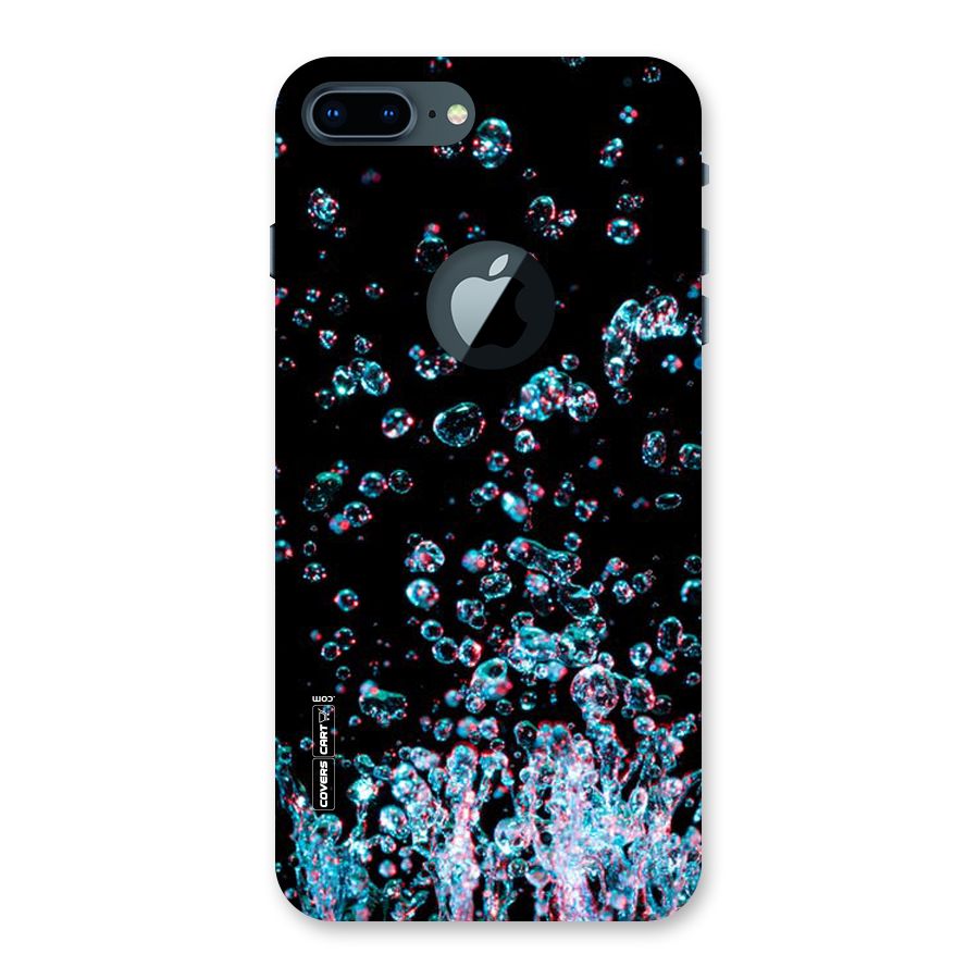 Water Droplets Back Case for iPhone 7 Plus Logo Cut