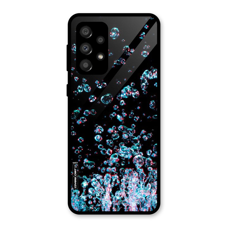 Water Droplets Glass Back Case for Galaxy A32