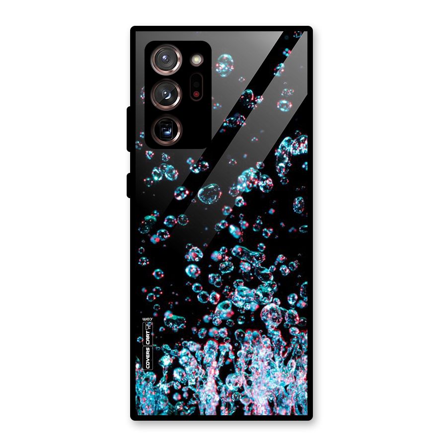 Water Droplets Glass Back Case for Galaxy Note 20 Ultra