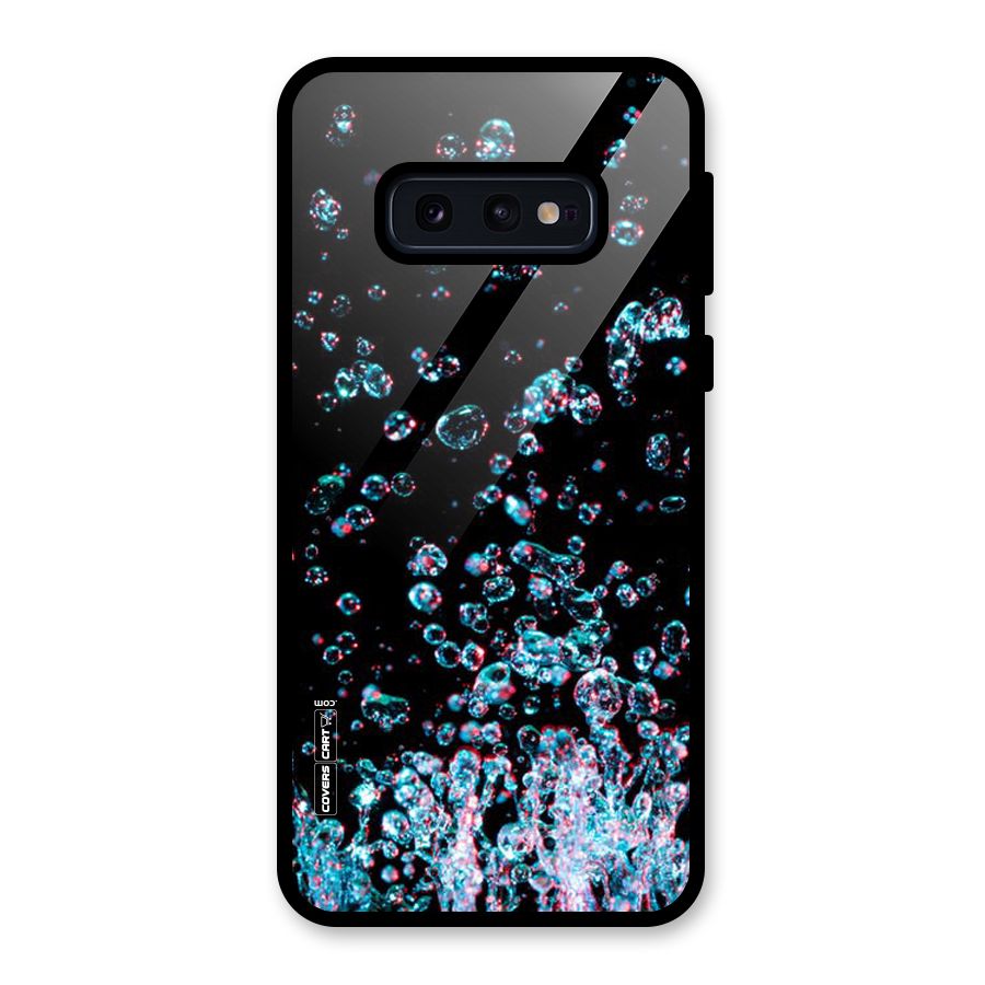 Water Droplets Glass Back Case for Galaxy S10e