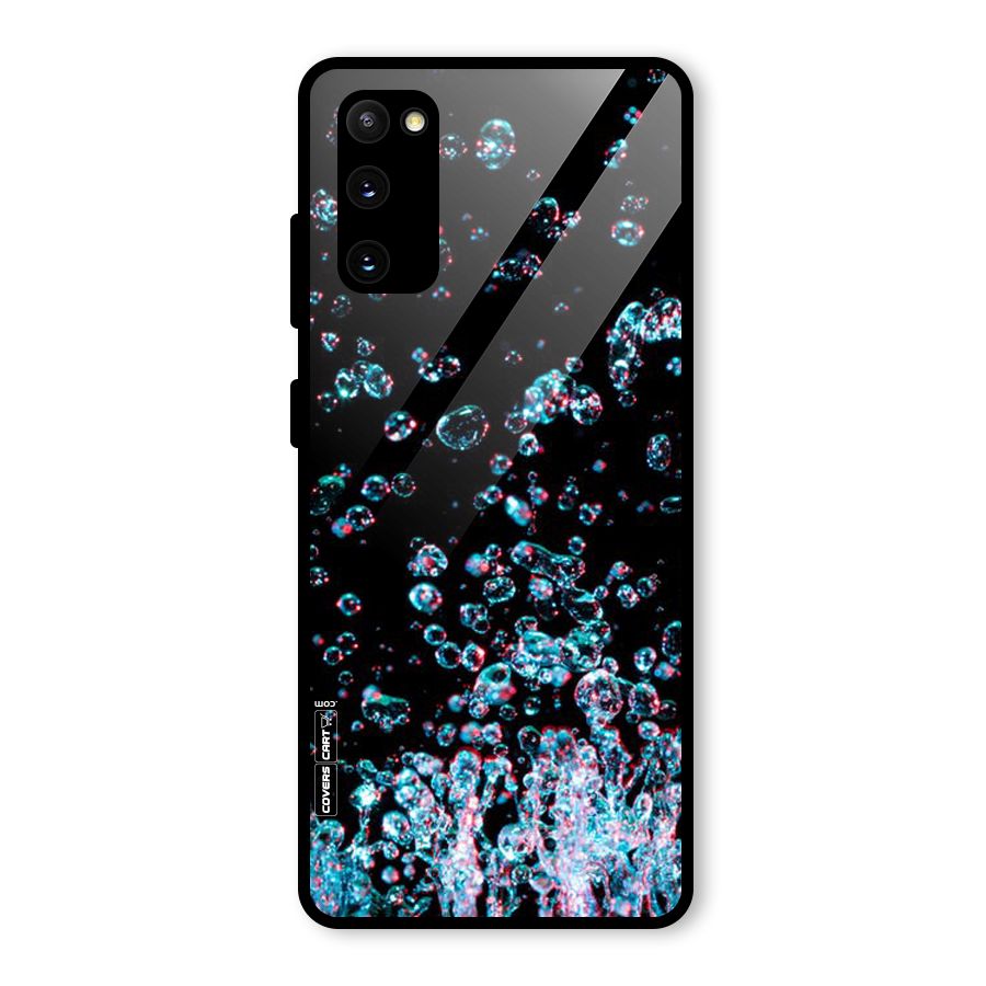 Water Droplets Glass Back Case for Galaxy S20 FE