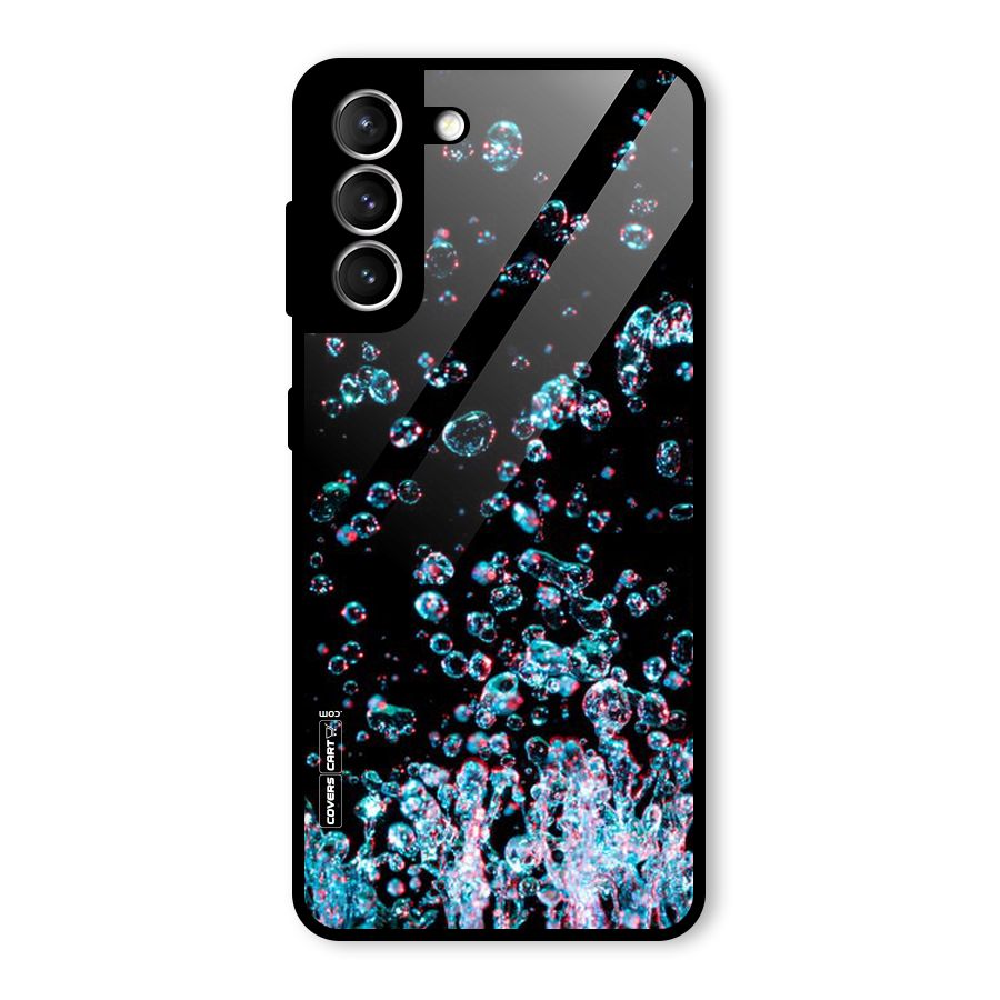 Water Droplets Glass Back Case for Galaxy S21 5G