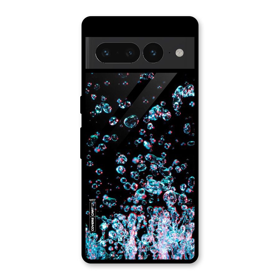 Water Droplets Glass Back Case for Google Pixel 7 Pro