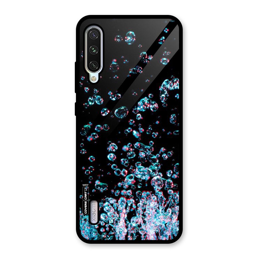 Water Droplets Glass Back Case for Mi A3