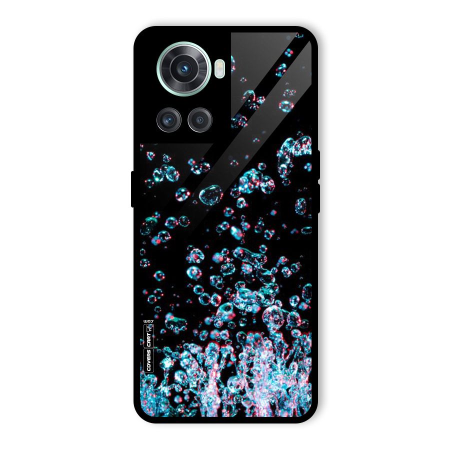 Water Droplets Glass Back Case for OnePlus 10R