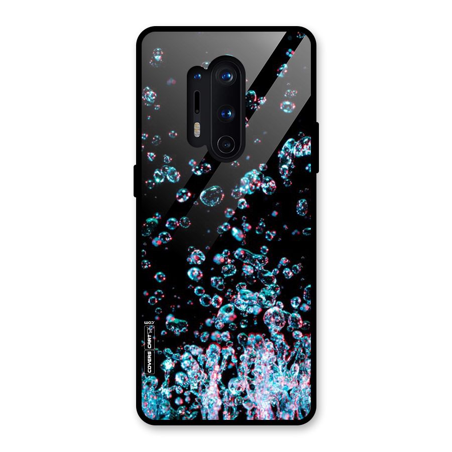 Water Droplets Glass Back Case for OnePlus 8 Pro