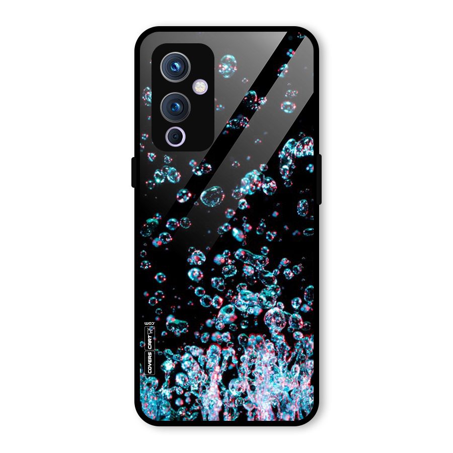 Water Droplets Glass Back Case for OnePlus 9