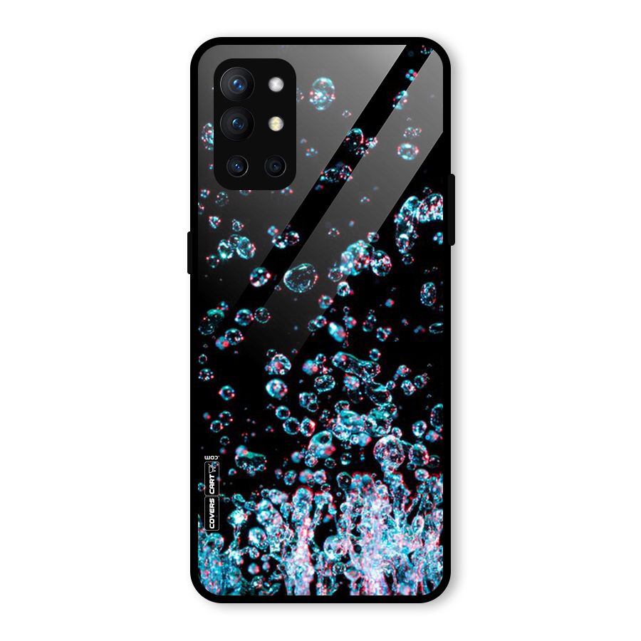 Water Droplets Glass Back Case for OnePlus 9R