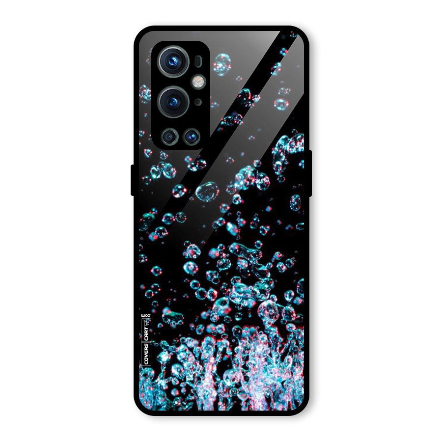 Water Droplets Glass Back Case for OnePlus 9 Pro