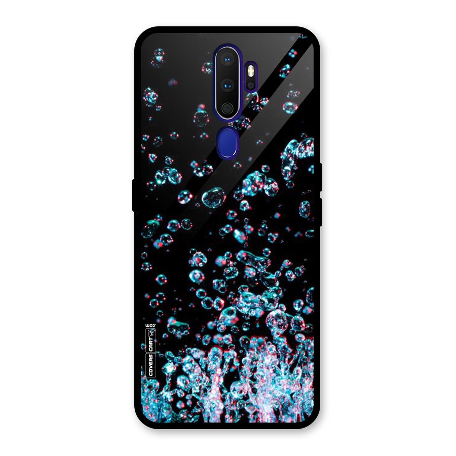 Water Droplets Glass Back Case for Oppo A9 (2020)