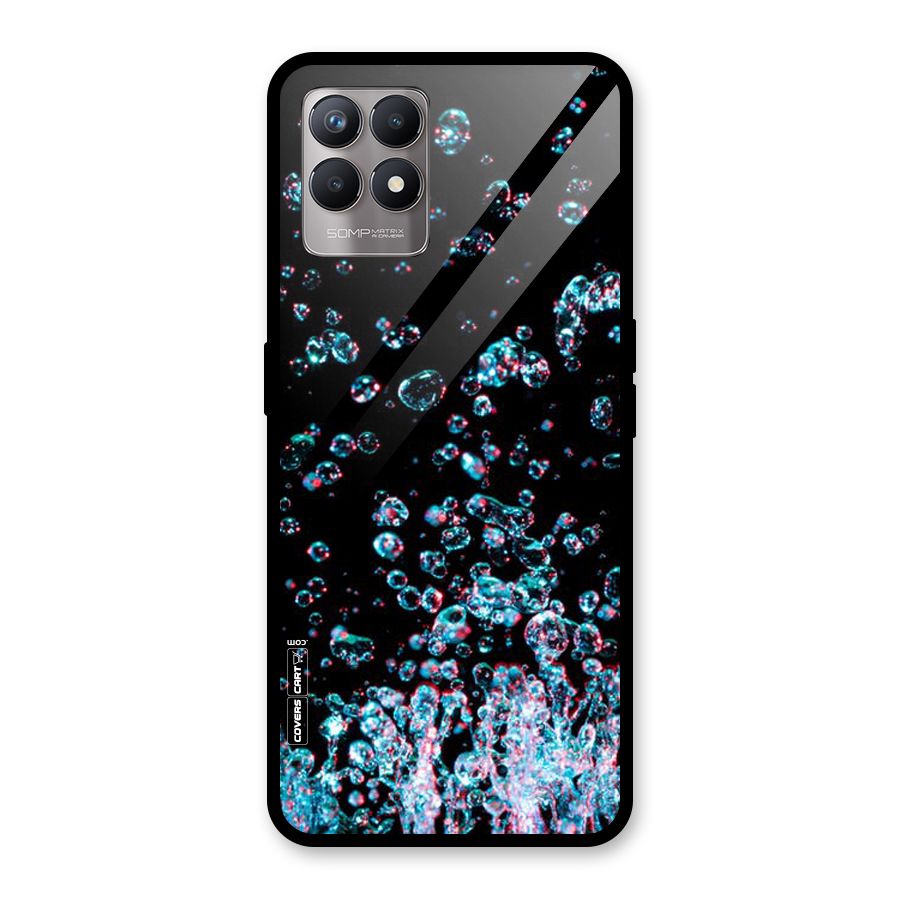 Water Droplets Glass Back Case for Realme Narzo 50