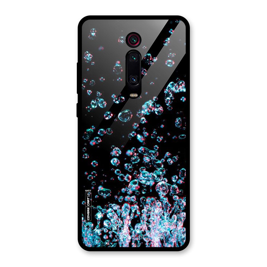 Water Droplets Glass Back Case for Redmi K20 Pro