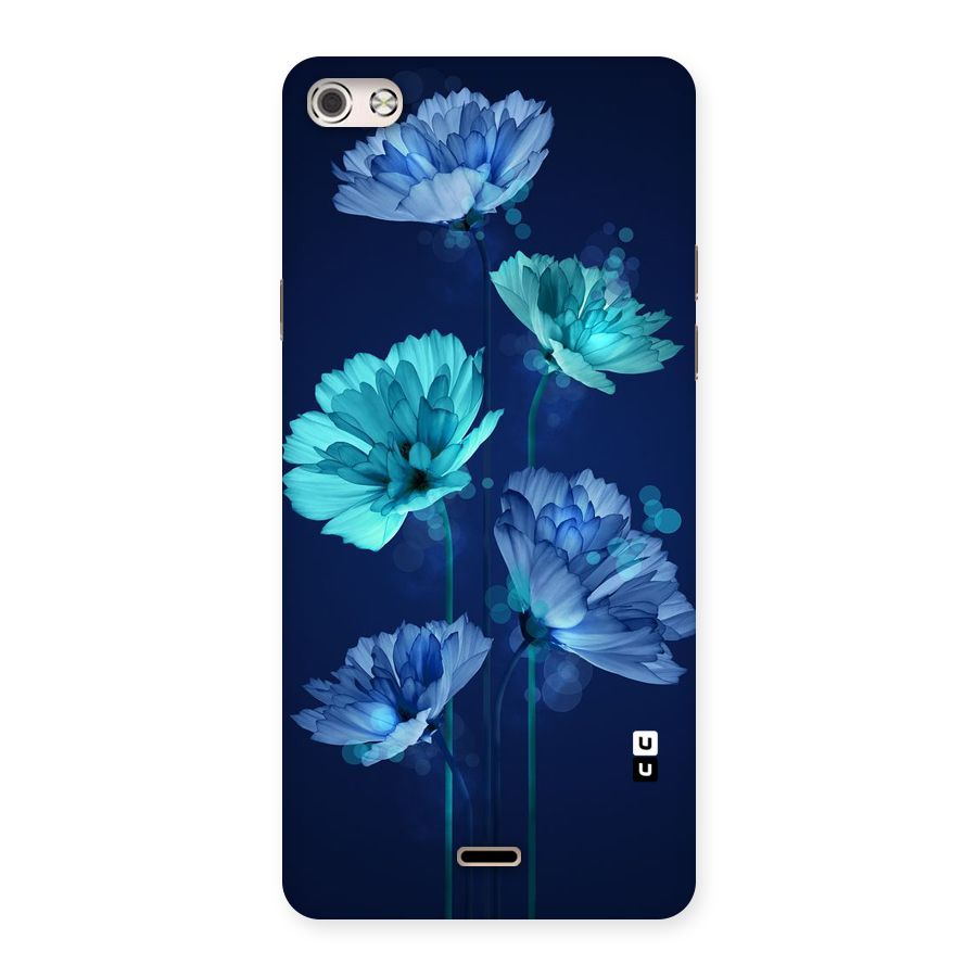 Water Flowers Back Case for Micromax Canvas Silver 5