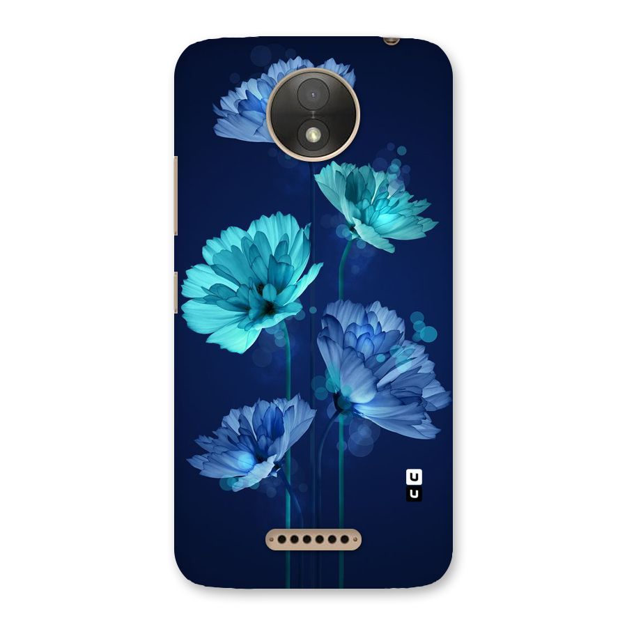Water Flowers Back Case for Moto C Plus