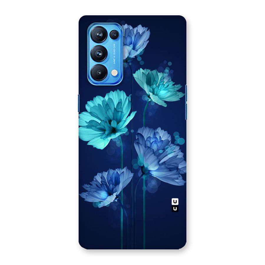 Water Flowers Back Case for Oppo Reno5 Pro 5G