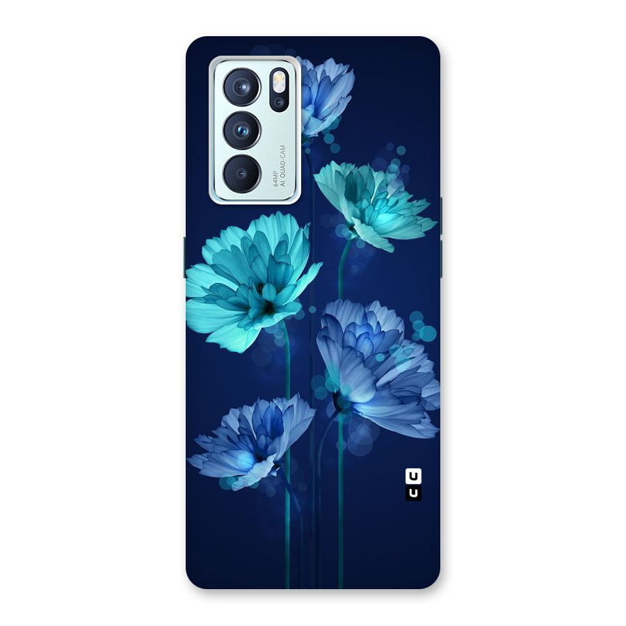 Water Flowers Back Case for Oppo Reno6 Pro 5G
