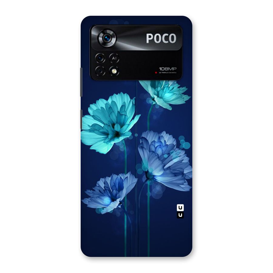 Water Flowers Back Case for Poco X4 Pro 5G