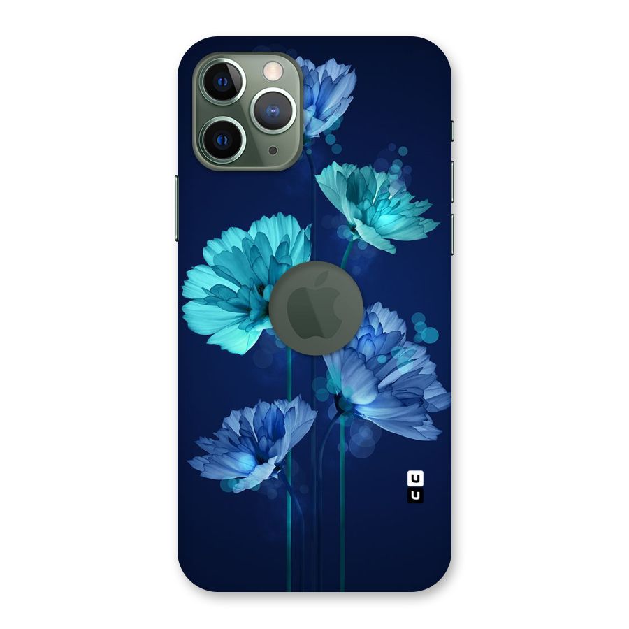 Water Flowers Back Case for iPhone 11 Pro Logo  Cut