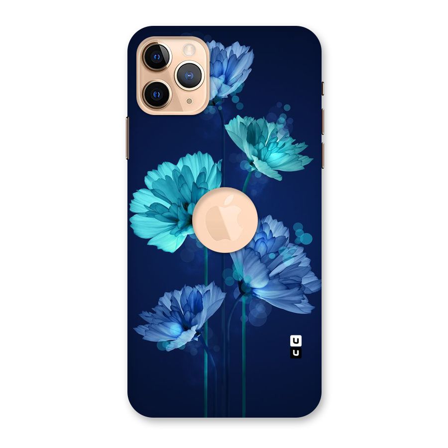 Water Flowers Back Case for iPhone 11 Pro Max Logo Cut